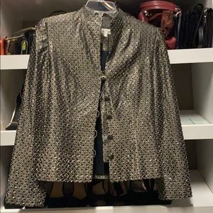 Sequin silver black jacket